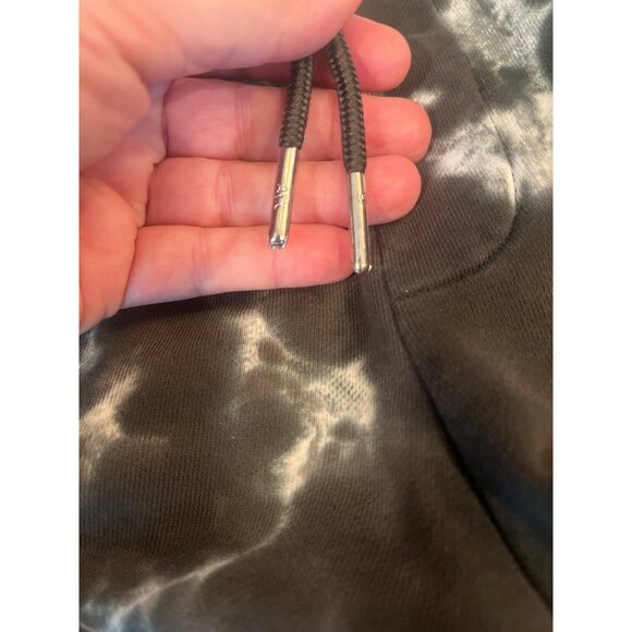 A/X Armani Exchange Tie-Dye Black & White Drawstring Shorts - Picture 7 of 10